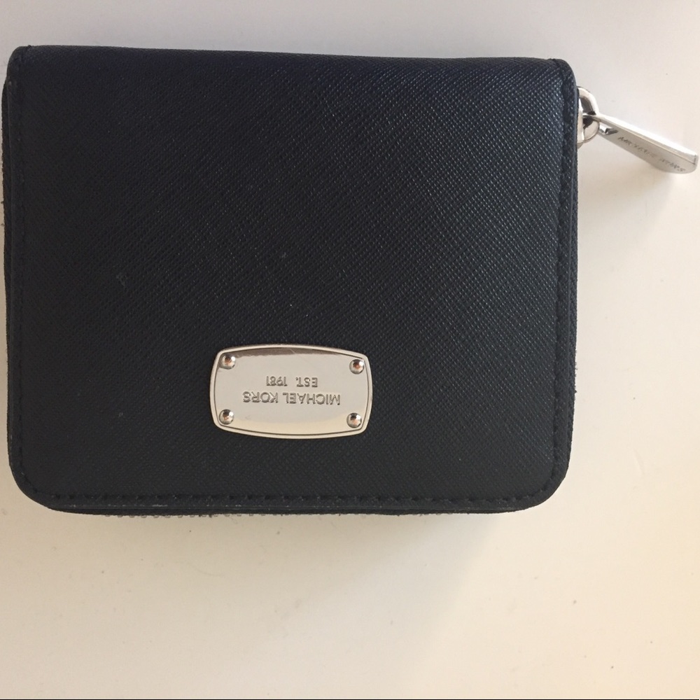 Michael Kors Black Zip Wallet